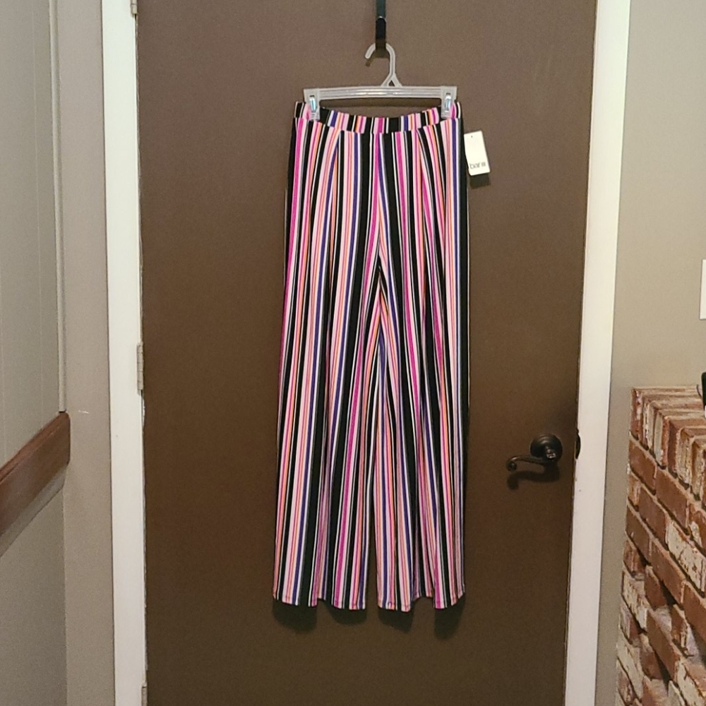Women's Wide Leg Mini stripe Pants